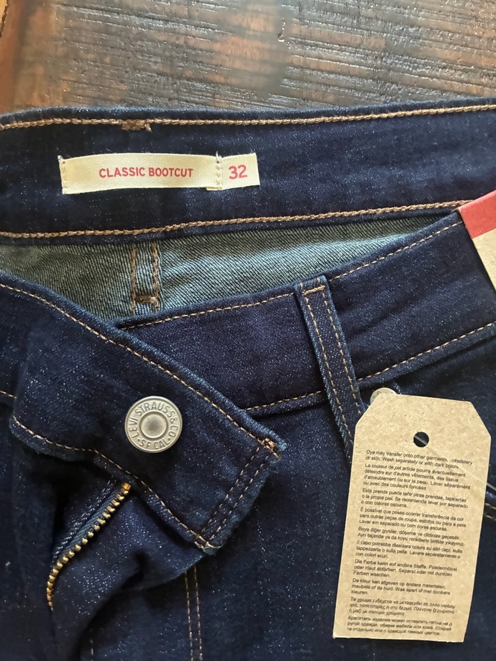 Levi’s Dark Blue Women's Stretch Bootcut Jeans 14S - Picture 3 of 4